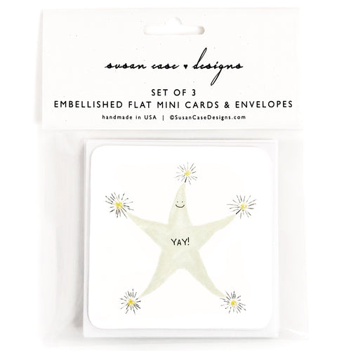 YAY Starfish Sparklers - Mini Card Set