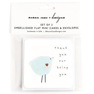 Thank You Mini Cards / Thank You Cards Set / Gift Enclosure Cards / Thank You Gift Tags / Friendship Cards