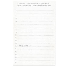 Load image into Gallery viewer, Funny Wine Notepad, paper, lined stationery - Drink Wine