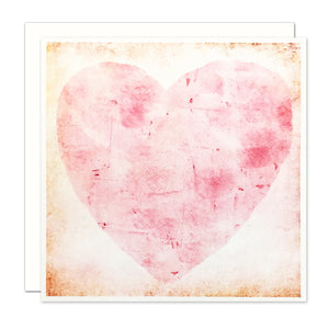 Pink Heart Card, blank inside