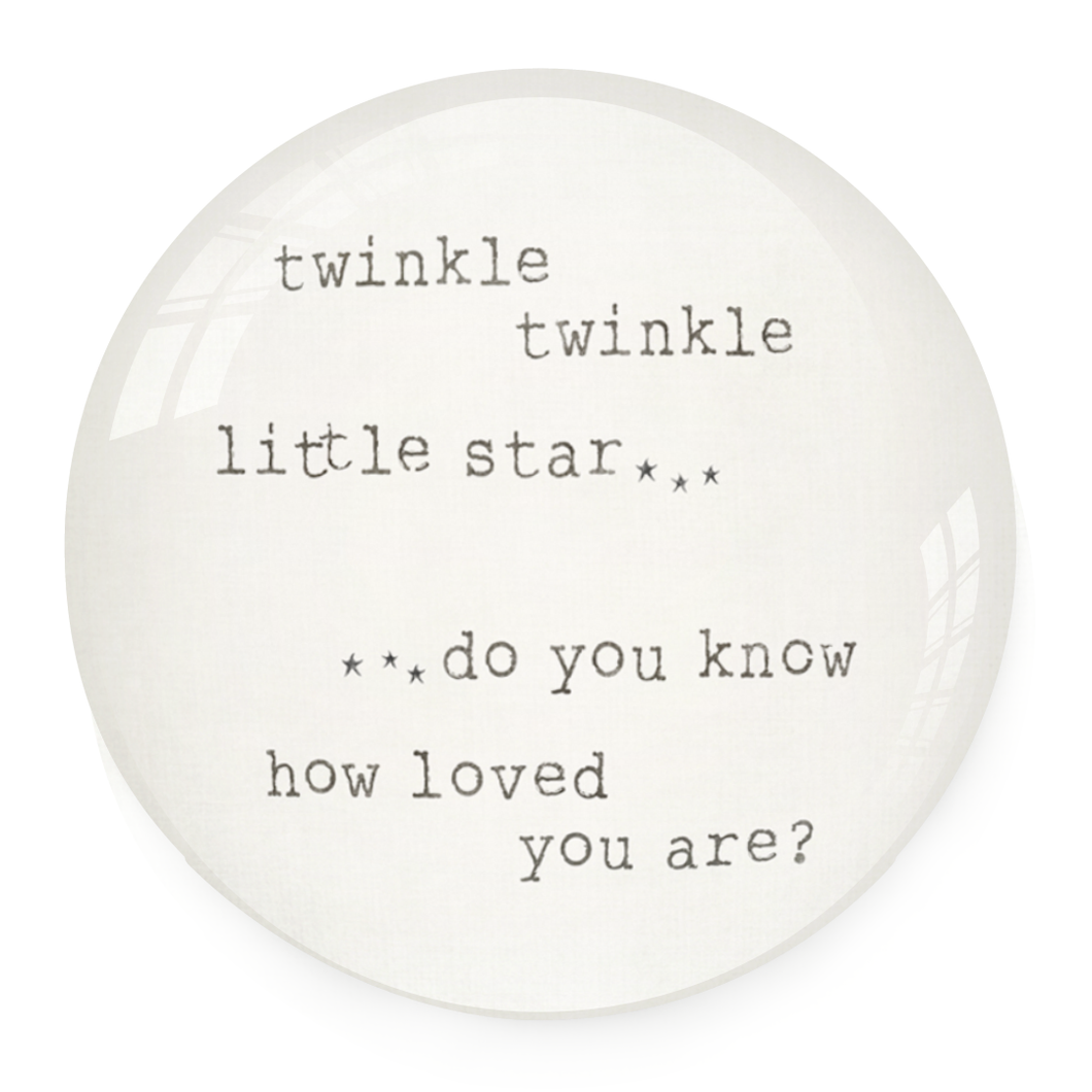 Twinkle Little Star Paperweight