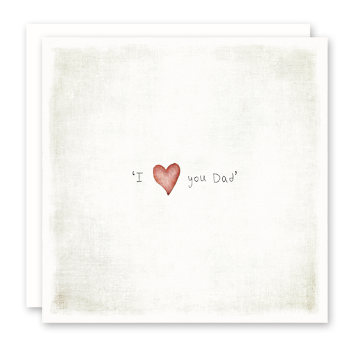 I Love You Dad Greeting Card, Father's Day, Thank You Dad by Susan Case Designs
