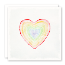 Load image into Gallery viewer, Rainbow Heart Card