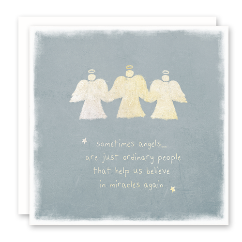 Sometimes Angels Are Just Ordinary People - Card