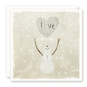 SNOWMAN 'LOVE' HOLIDAY CARD