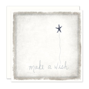 Birthday Card - Make A Wish with a indigo shimmery star