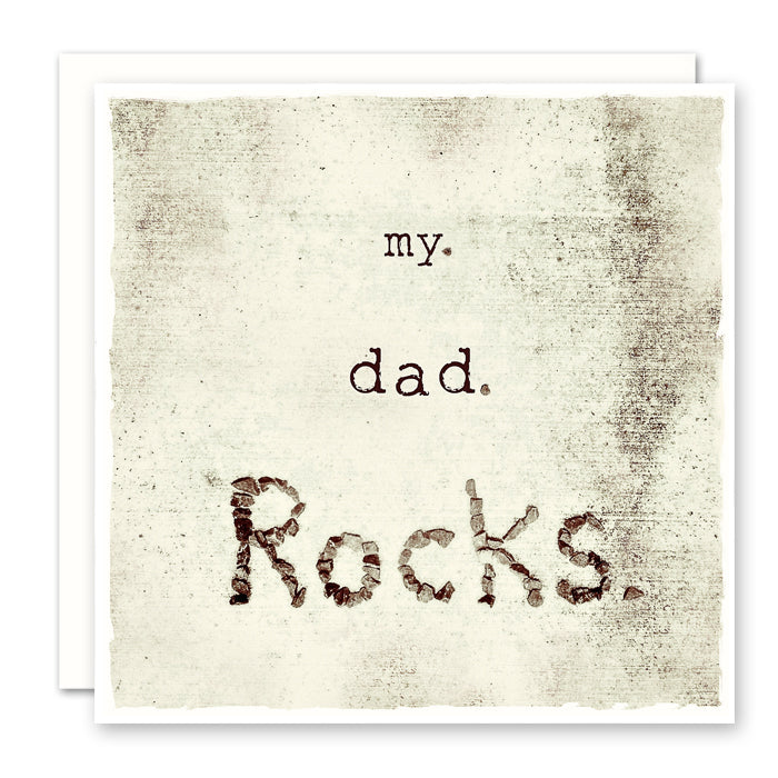 BIRTHDAY CARD FOR DAD, Father's Day, My Dad Rock's