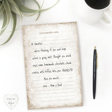 Load image into Gallery viewer, susan kay case heart love inspired quote lined stationery