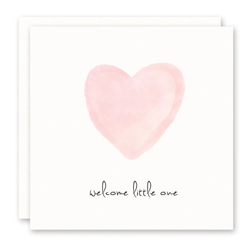 Welcome Little One Baby Girl Card
